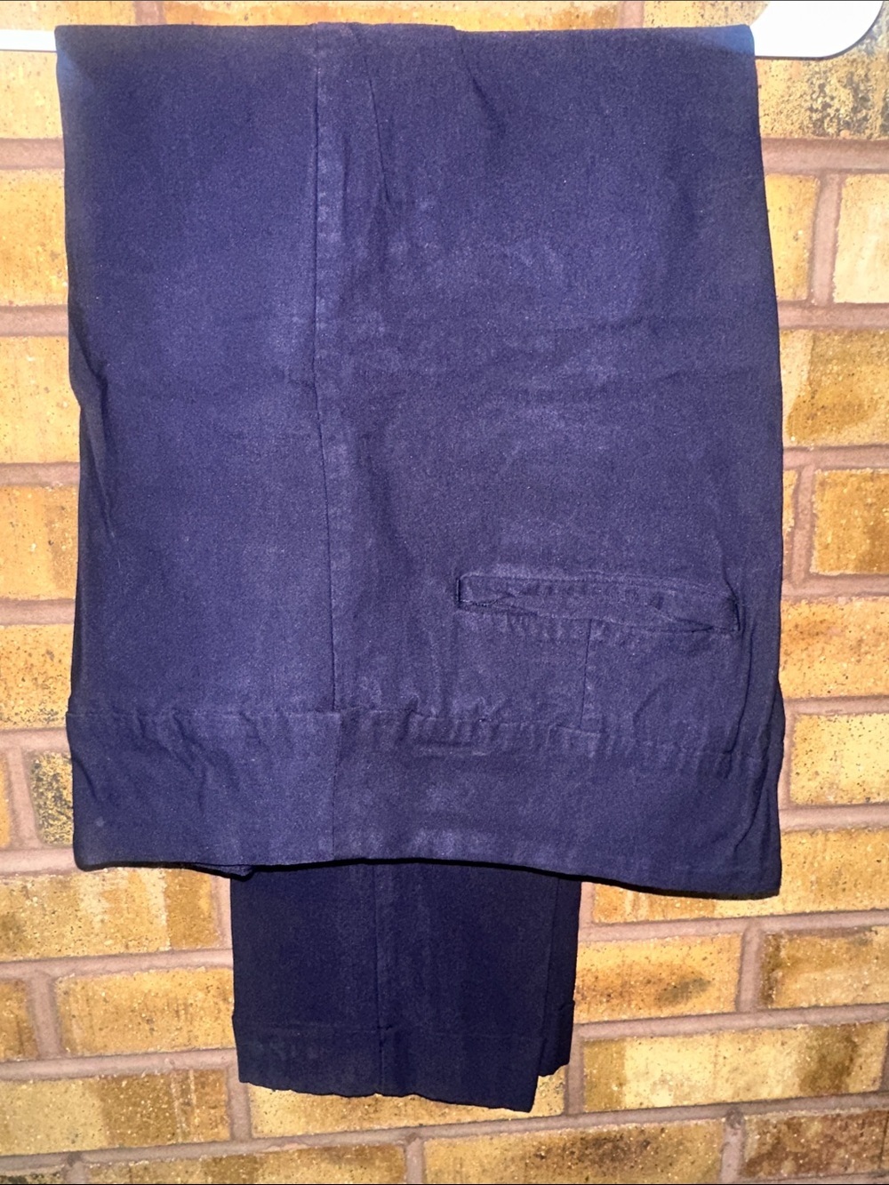Tribal Navy Capris with Rear Welt Pocket